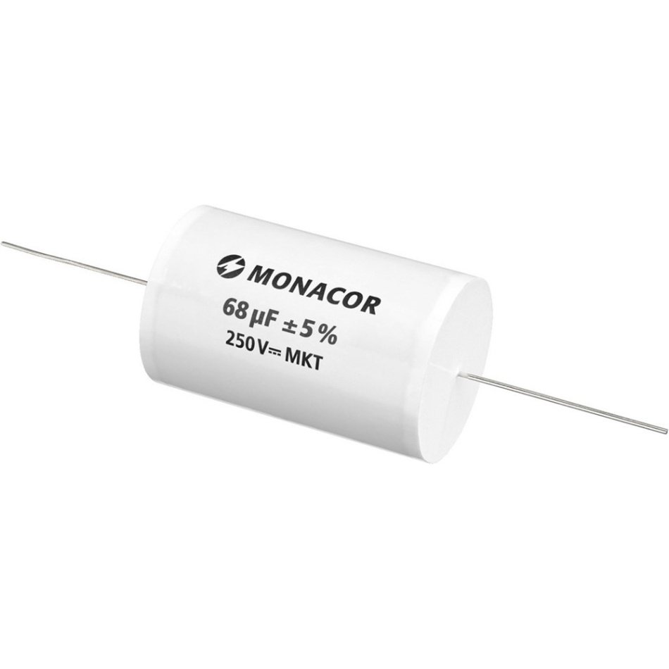 Monacor MKTA-680 Kondensator, metallbelagd polyesterfilm 68 uF, 250V