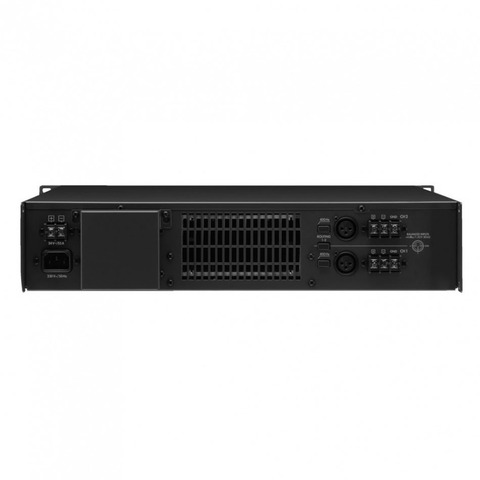 Monacor PA-2240 slutsteg för stereobruk, 70/100V-kompatibelt