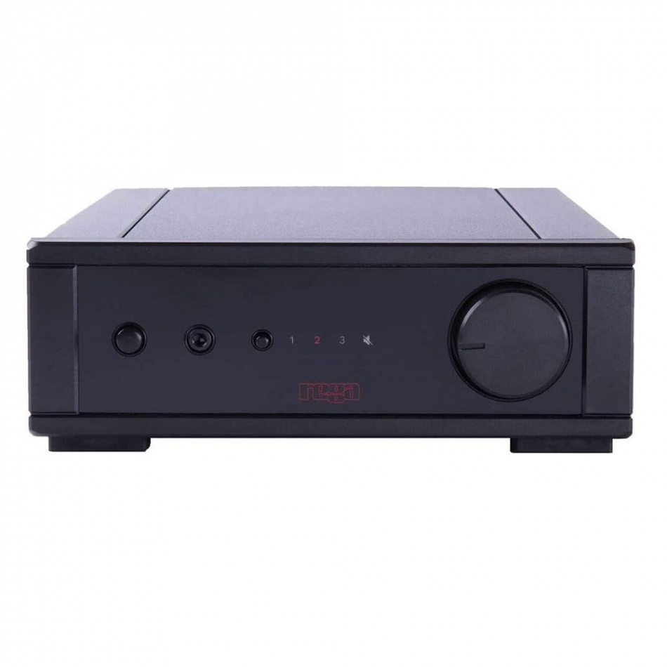 Rega IO stereoförstärkare med RIAA-steg, svart