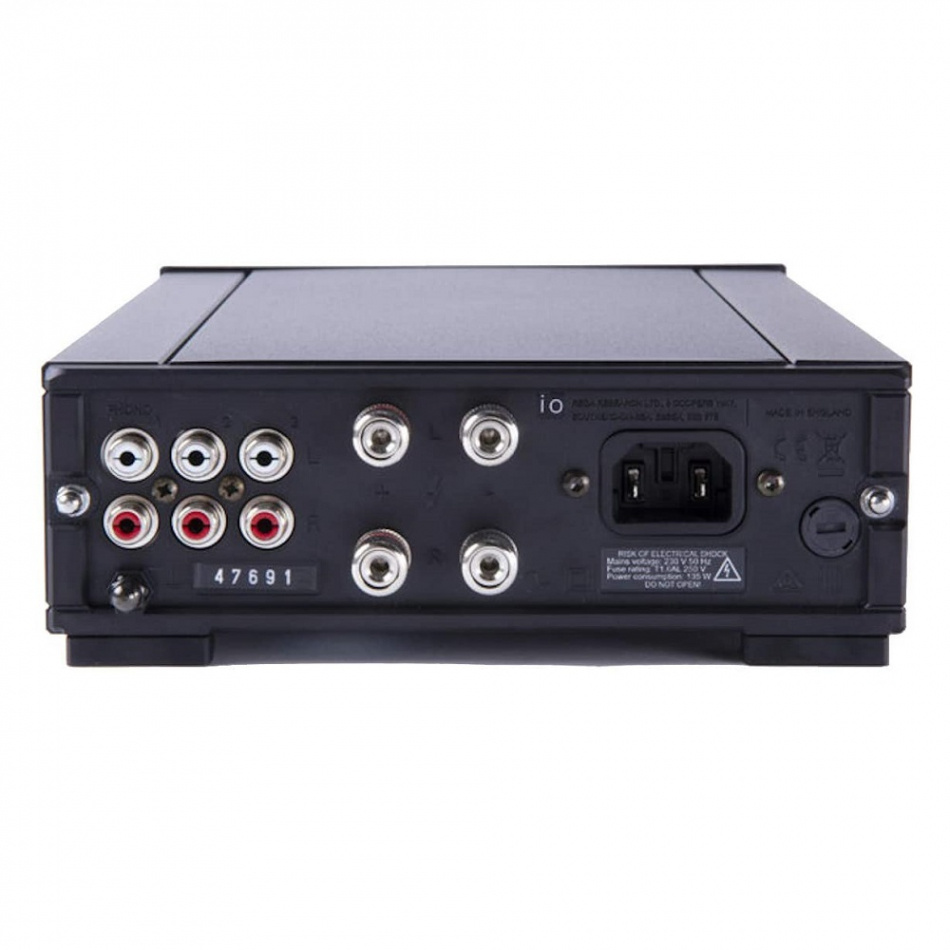 Rega IO stereoförstärkare med RIAA-steg, svart