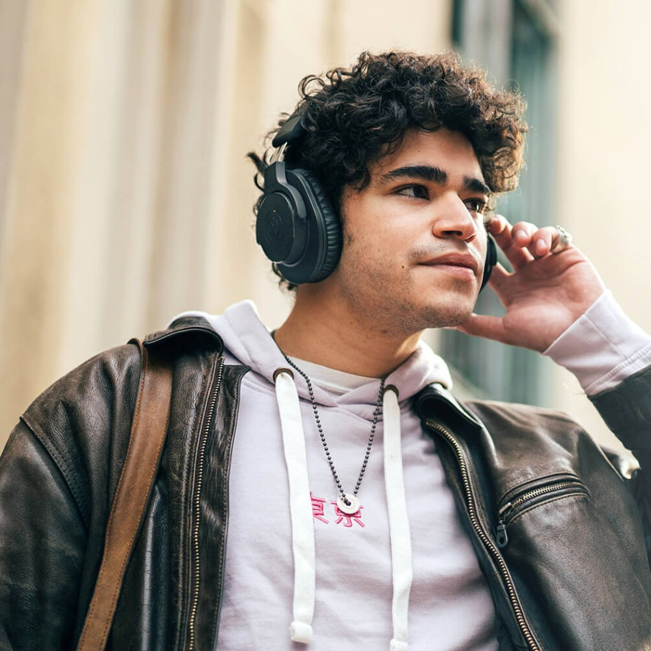 Audio Technica ATH-M20xBT trådlösa over-ear hörlurar, svart