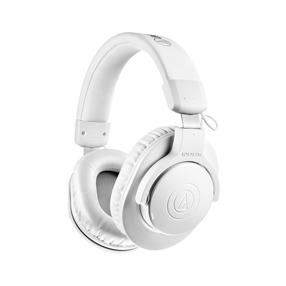 Audio Technica ATH-M20xBT trådlösa over-ear hörlurar, vit