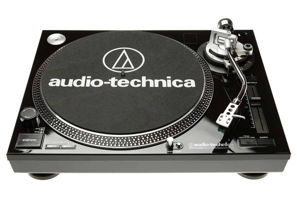 Audio Technica AT-LP120USB HC skivspelare med digitalisering, svart
