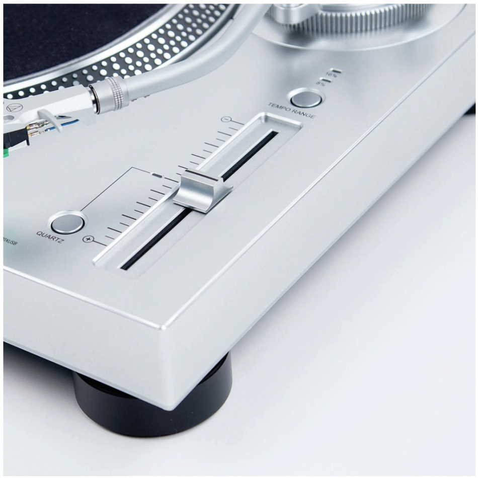 Audio Technica AT-LP120XUSB vinylspelare med RIAA-steg och USB, silver