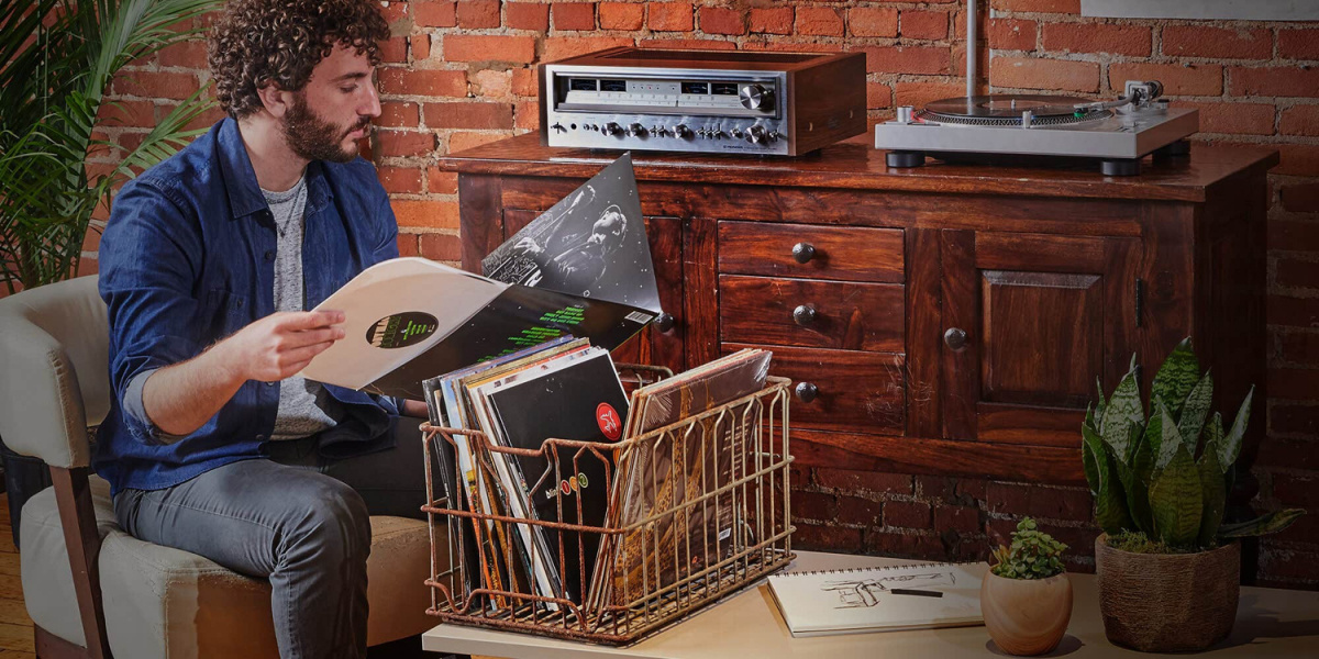 Audio Technica AT-LP120XUSB vinylspelare med RIAA-steg och USB, silver