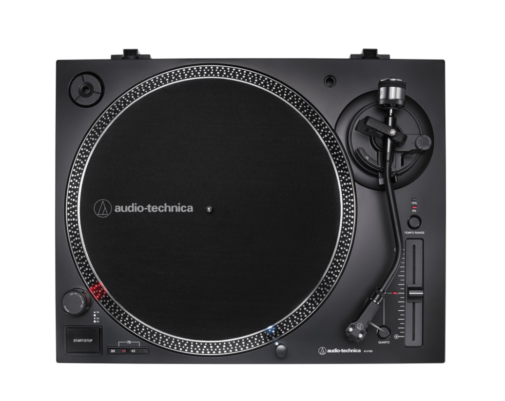 Audio Technica AT-LP120XUSB vinylspelare med RIAA-steg och USB, svart