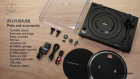 Audio Technica AT-LP120XUSB vinylspelare med RIAA-steg och USB, svart