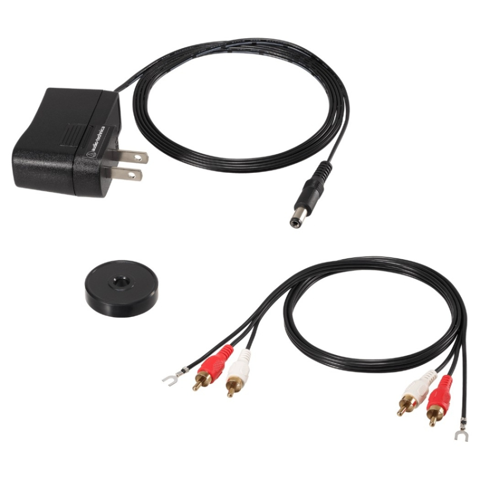 Audio-Technica AT-LPW40WN skivspelare med AT-VM95E-pickup, valnöt