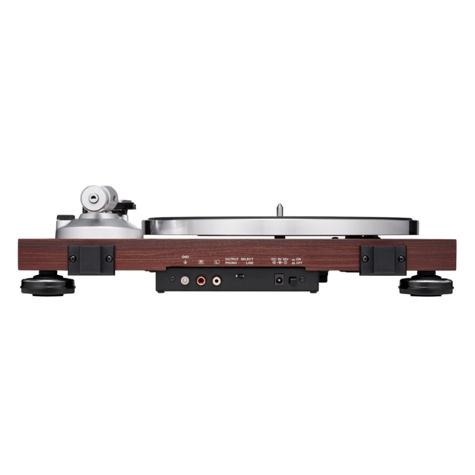 Audio-Technica AT-LPW50BT-RW skivspelare med Bluetooth & RIAA, valnöt