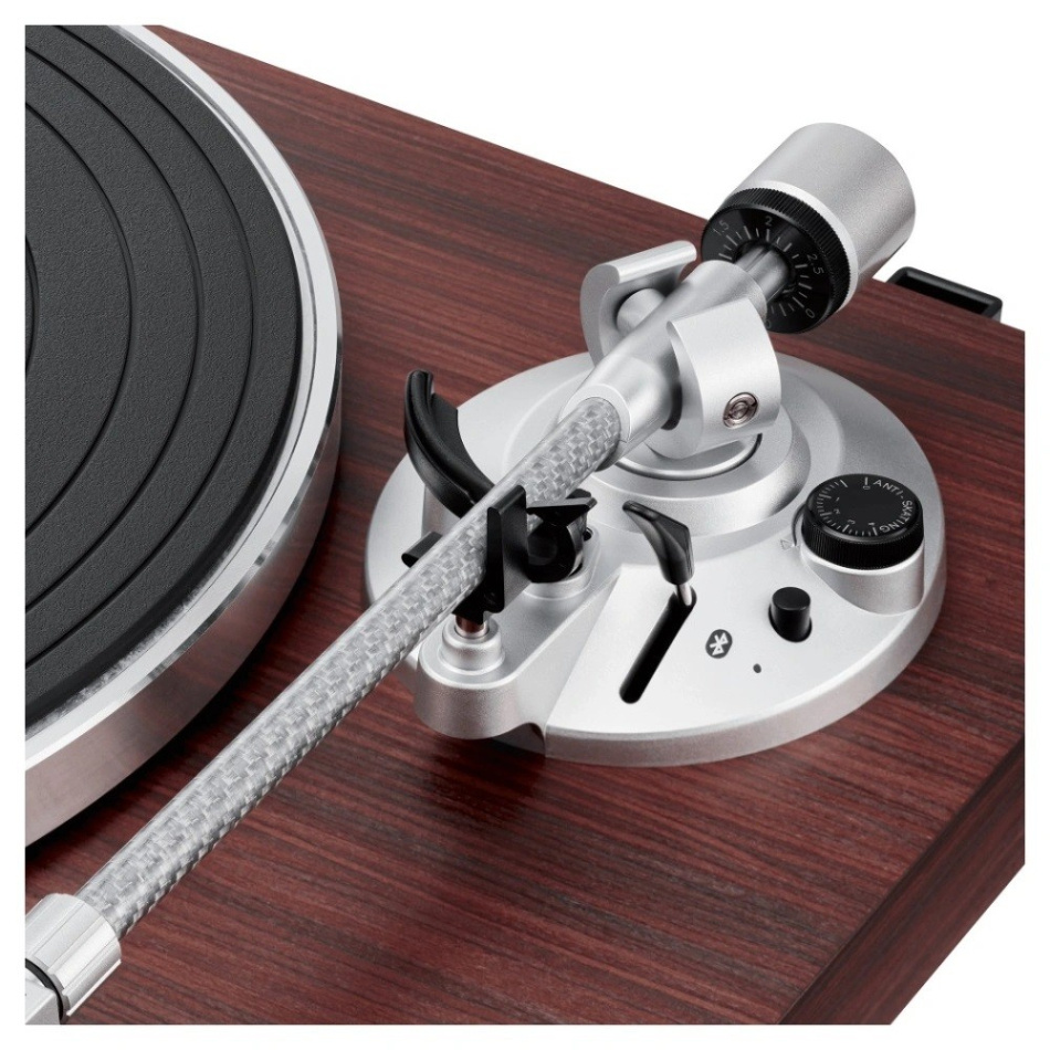 Audio-Technica AT-LPW50BT-RW skivspelare med Bluetooth & RIAA, valnöt