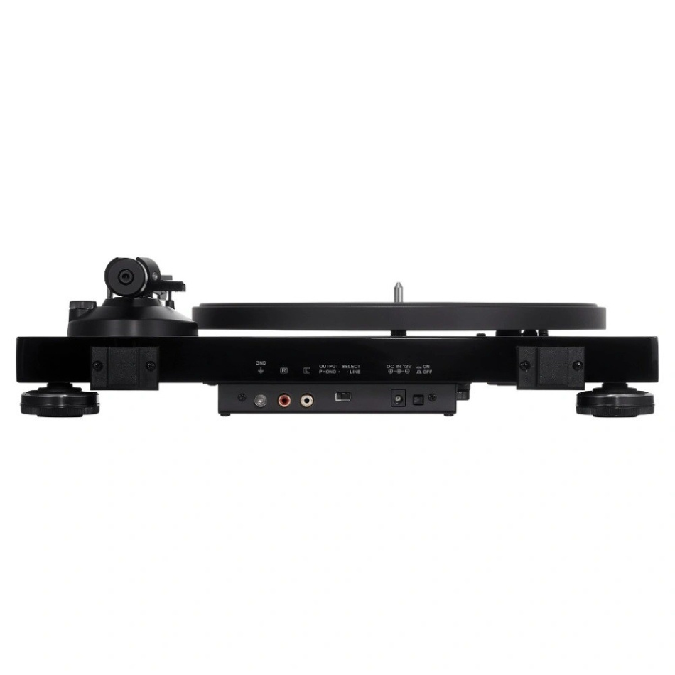 Audio-Technica AT-LPW50PB skivspelare med inbyggt RIAA & AT-VM95E pickup, svart
