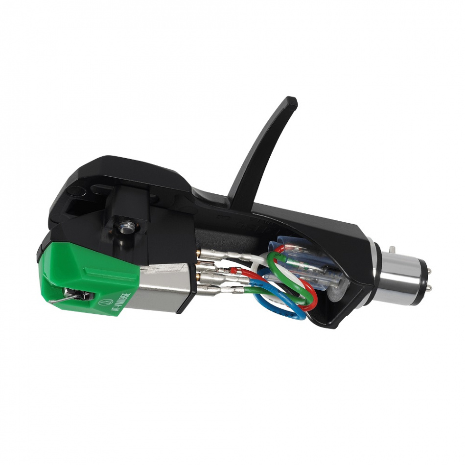 Audio Technica AT-VM95E/H, MM-pickup på AT-HS6 tonarmsskal för vinylspelare