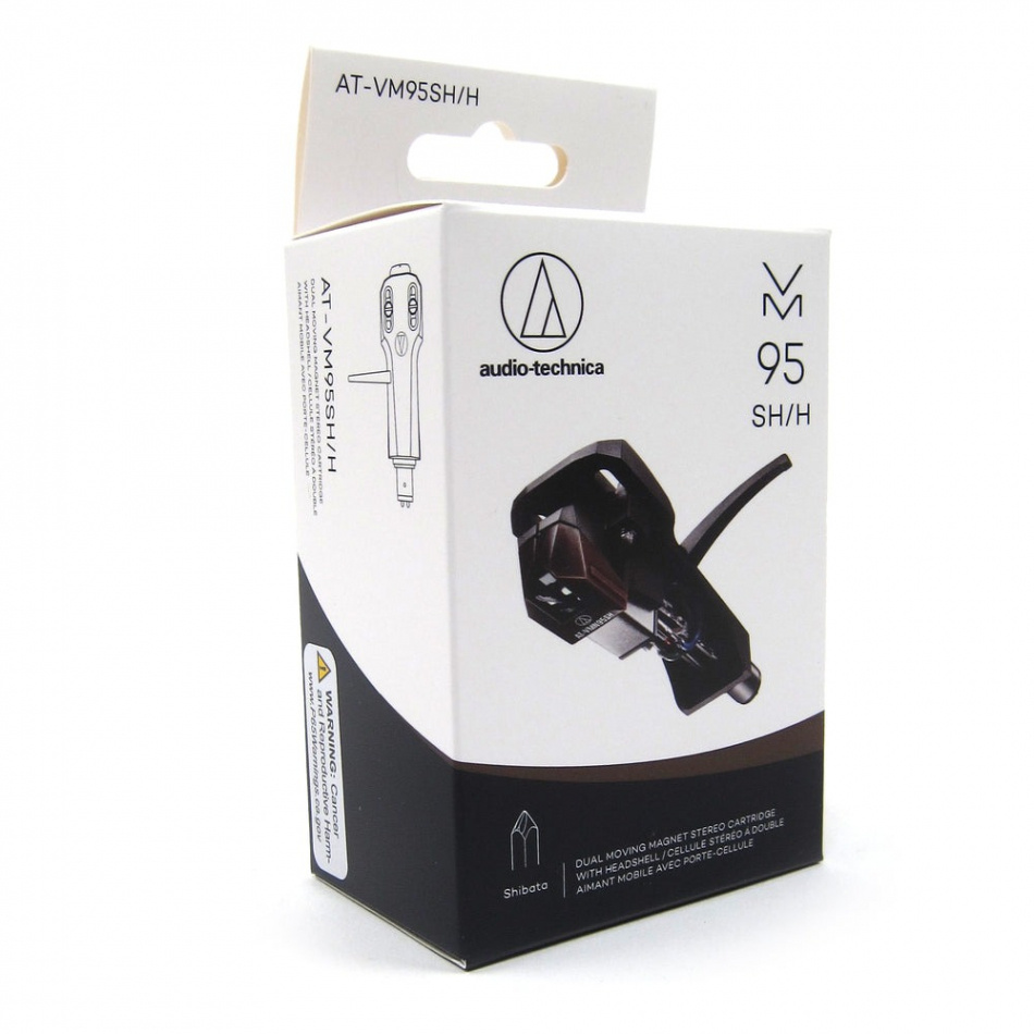 Audio Technica AT-VM95SH/H, MM-pickup på AT-HS6 tonarmsskal för vinylspelare