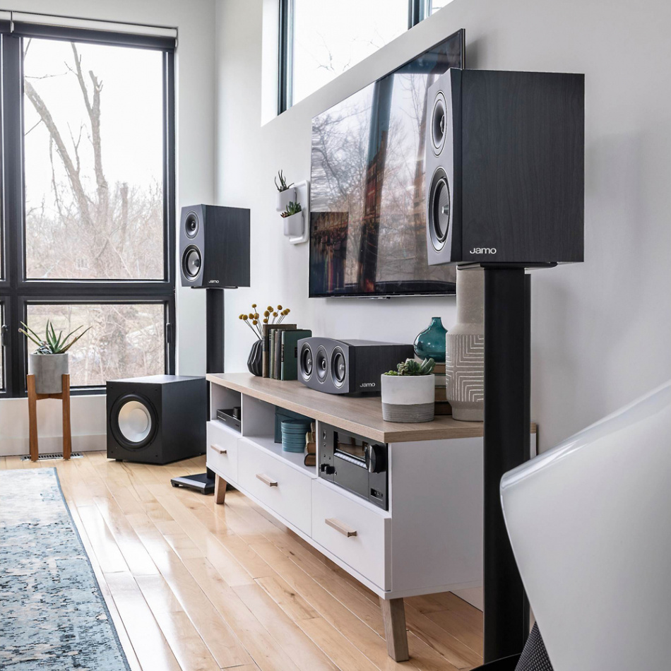 Jamo Concert C93 II stativhögtalare, svart par