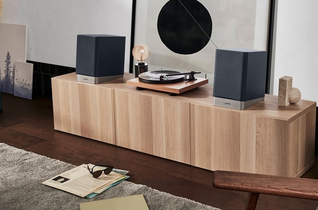 Jamo Studio-7 S7-17B Blue Fjord Black, stativhögtalare