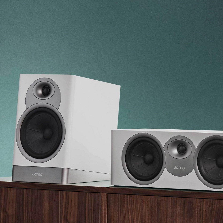 Jamo Studio-7 S7-17B Grey Cloud White, stativhögtalare