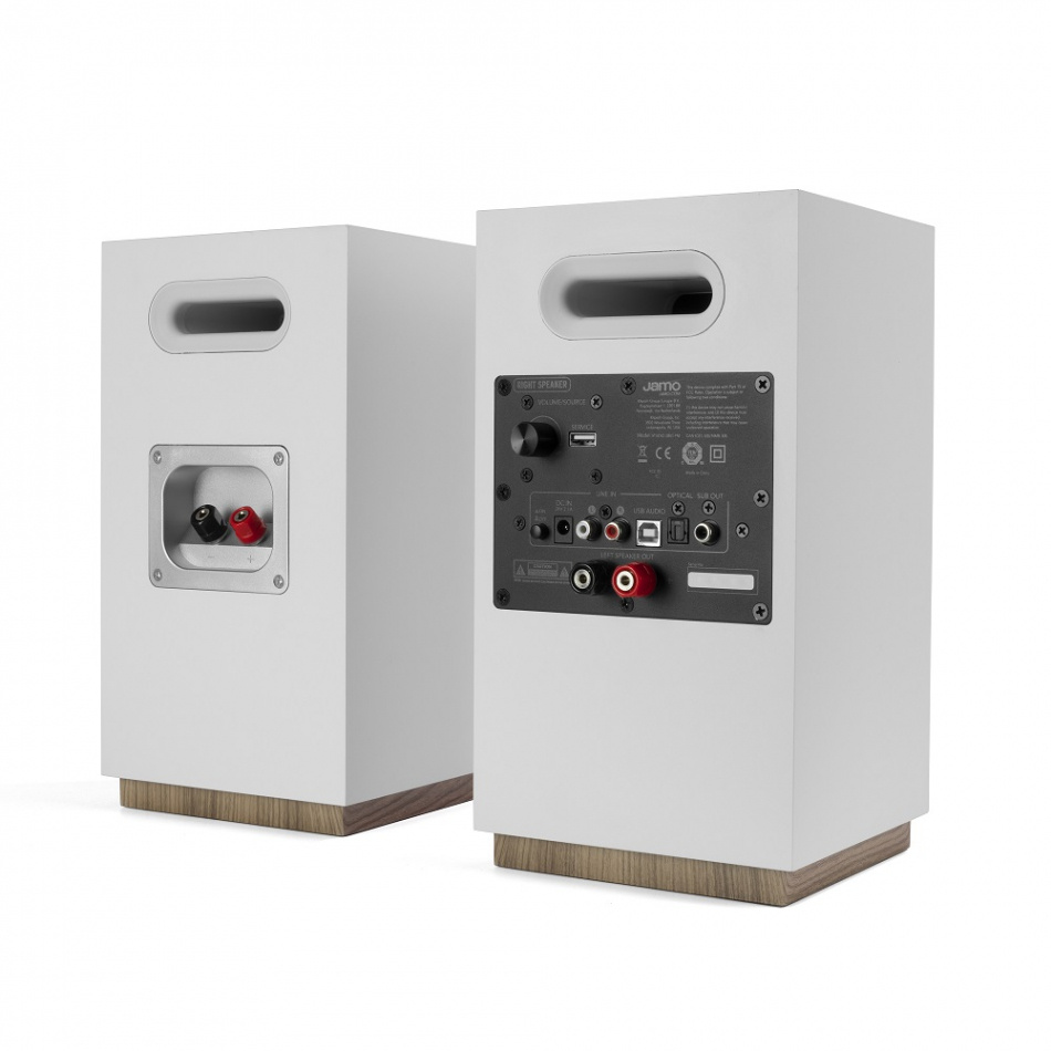 Jamo Studio-8 S801PM aktiva högtalare med Bluetooth & DAC, vitt par