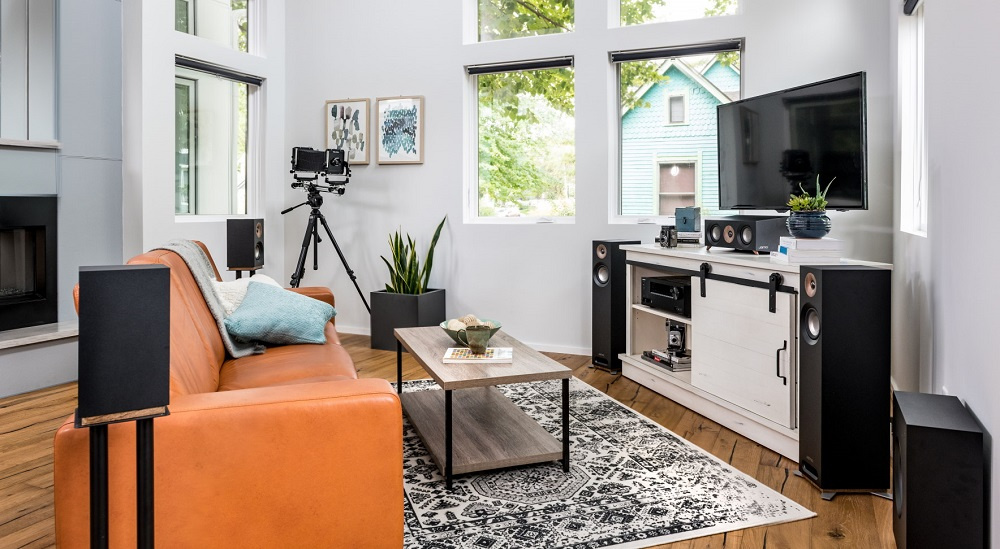 Jamo Studio-8 S805 golvhögtalare, svart par