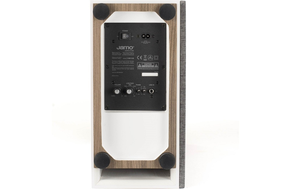 Jamo Studio-8 S808 SUB, aktiv subwoofer vit (sista exet)