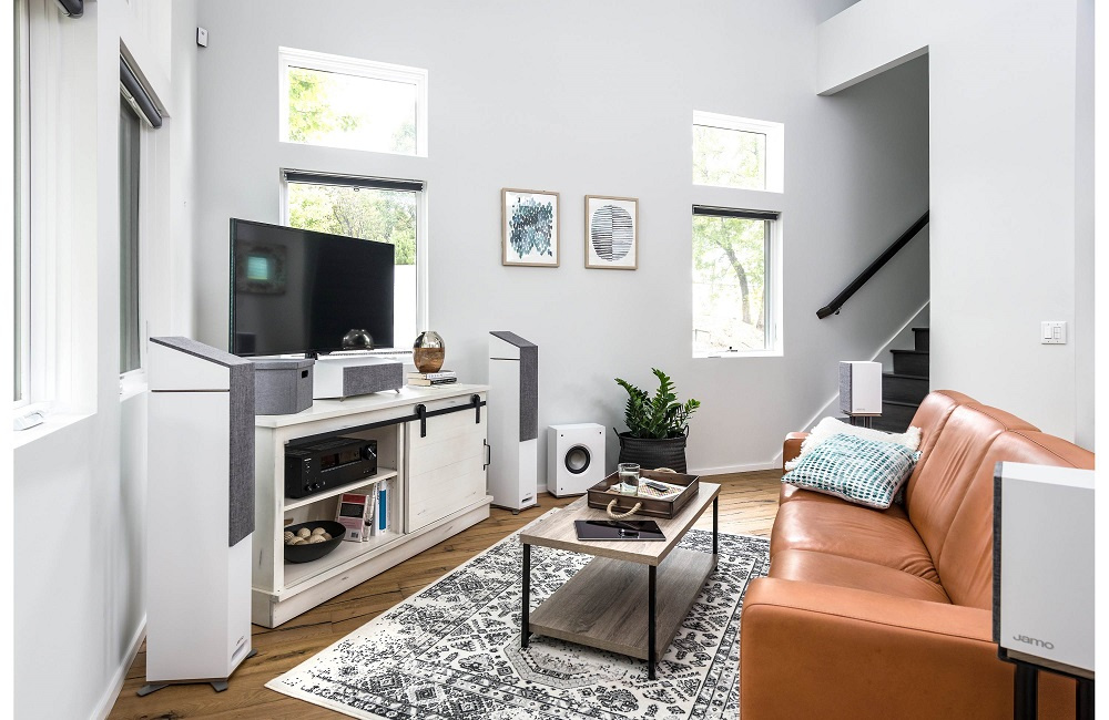 Jamo Studio-8 S808 SUB, aktiv subwoofer vit (sista exet)