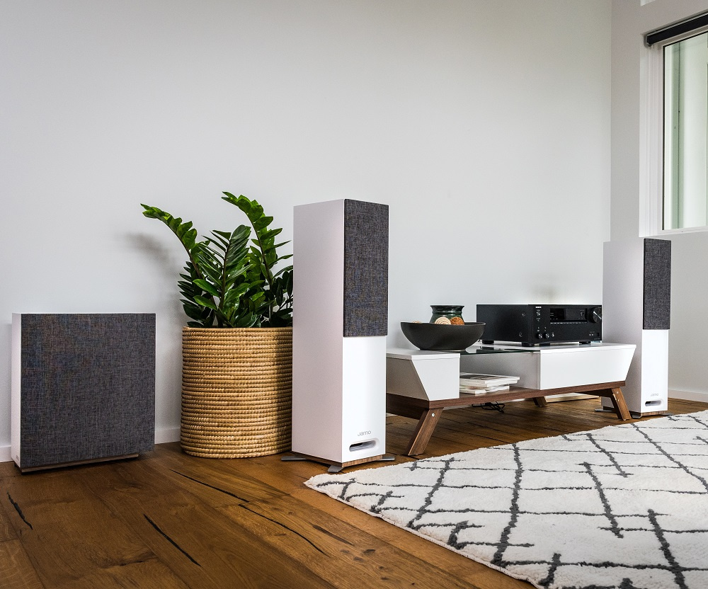 Jamo Studio-8 S808 SUB, aktiv subwoofer vit (sista exet)