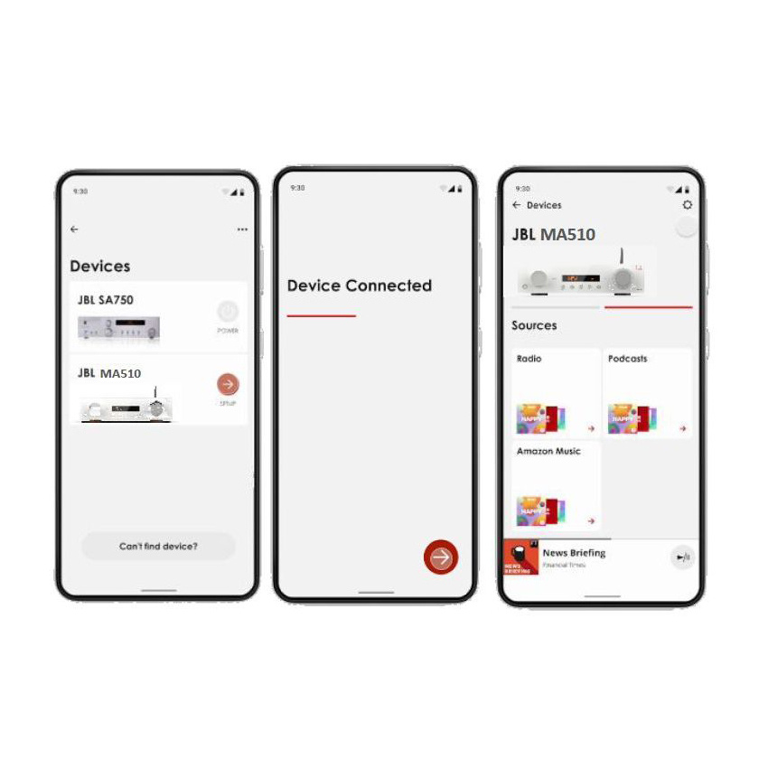 JBL MA510 hemmabioförstärkare 5.2 med HDMI & Nätverksstreaming, svart