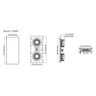 JBL Studio 2 88IW inbyggnadshögtalare, styck JBL Studio 2 88IW inbyggnadshögtalare, styck