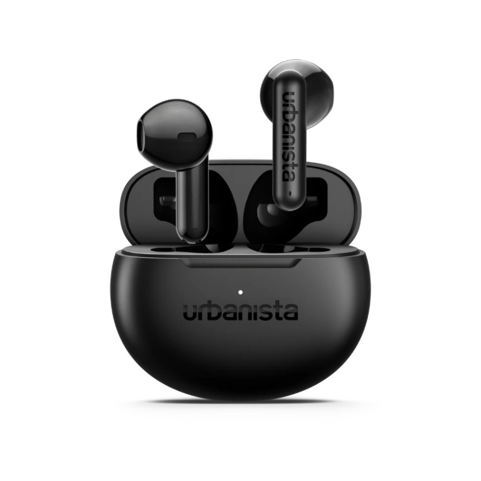 Urbanista Austin 2 trådlösa hörlurar med Bluetooth & IPX4-klassade, Midnight Black