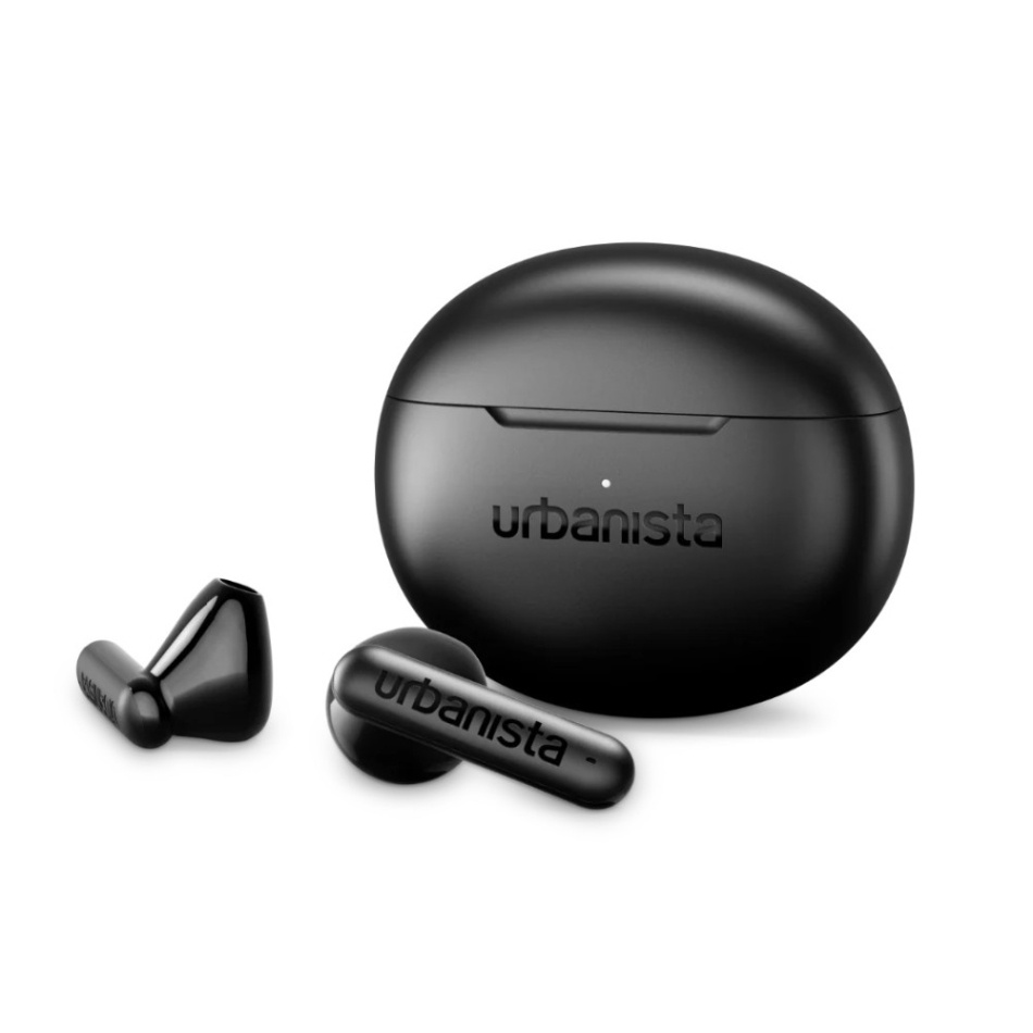 Urbanista Austin 2 trådlösa hörlurar med Bluetooth & IPX4-klassade, Midnight Black