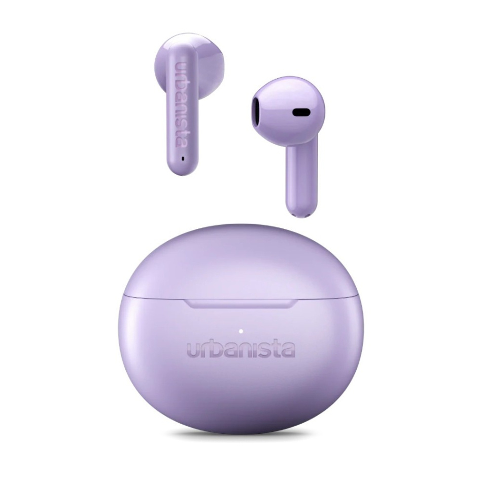 Urbanista Austin 2 trådlösa hörlurar med Bluetooth & IPX4-klassade, Lavender Purple