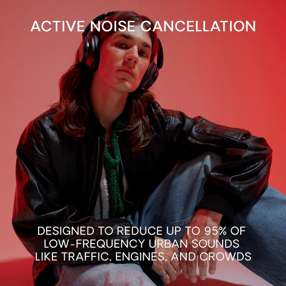 Urbanista Valencia trådlösa over-ear hörlurar med brusreducering, Midnight Black