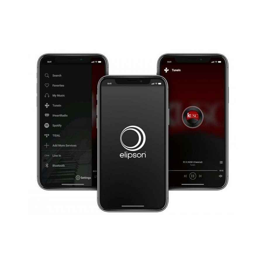 Elipson Connect 250, kompakt stereoförstärkare med nätverk & Bluetooth