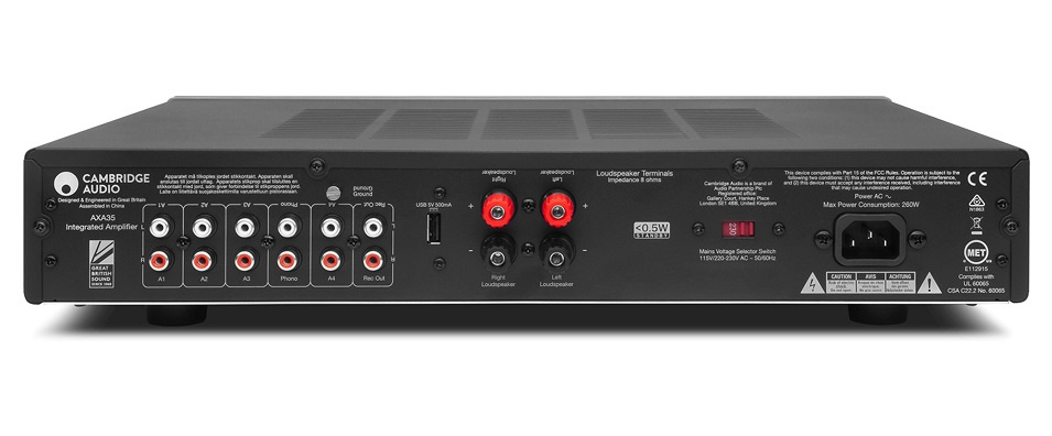 Cambridge Audio AXA35 stereoförstärkare med RIAA-steg