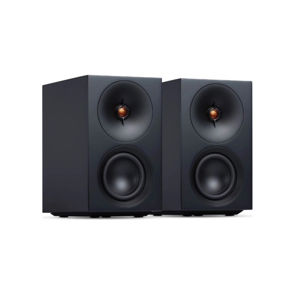 Cambridge Audio L/R S aktiva stereohögtalare med Bluetooth & DAC, svart par