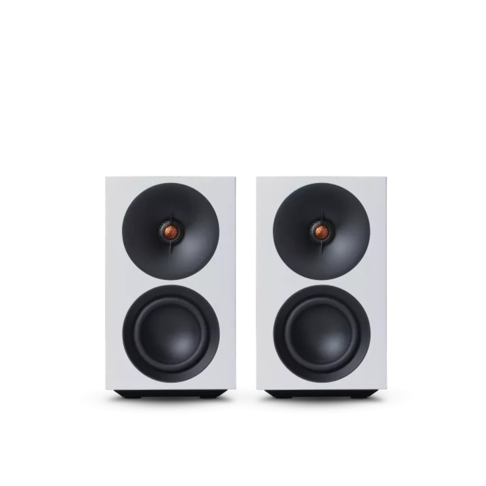 Cambridge Audio L/R S aktiva stereohögtalare med Bluetooth & DAC, vitt par