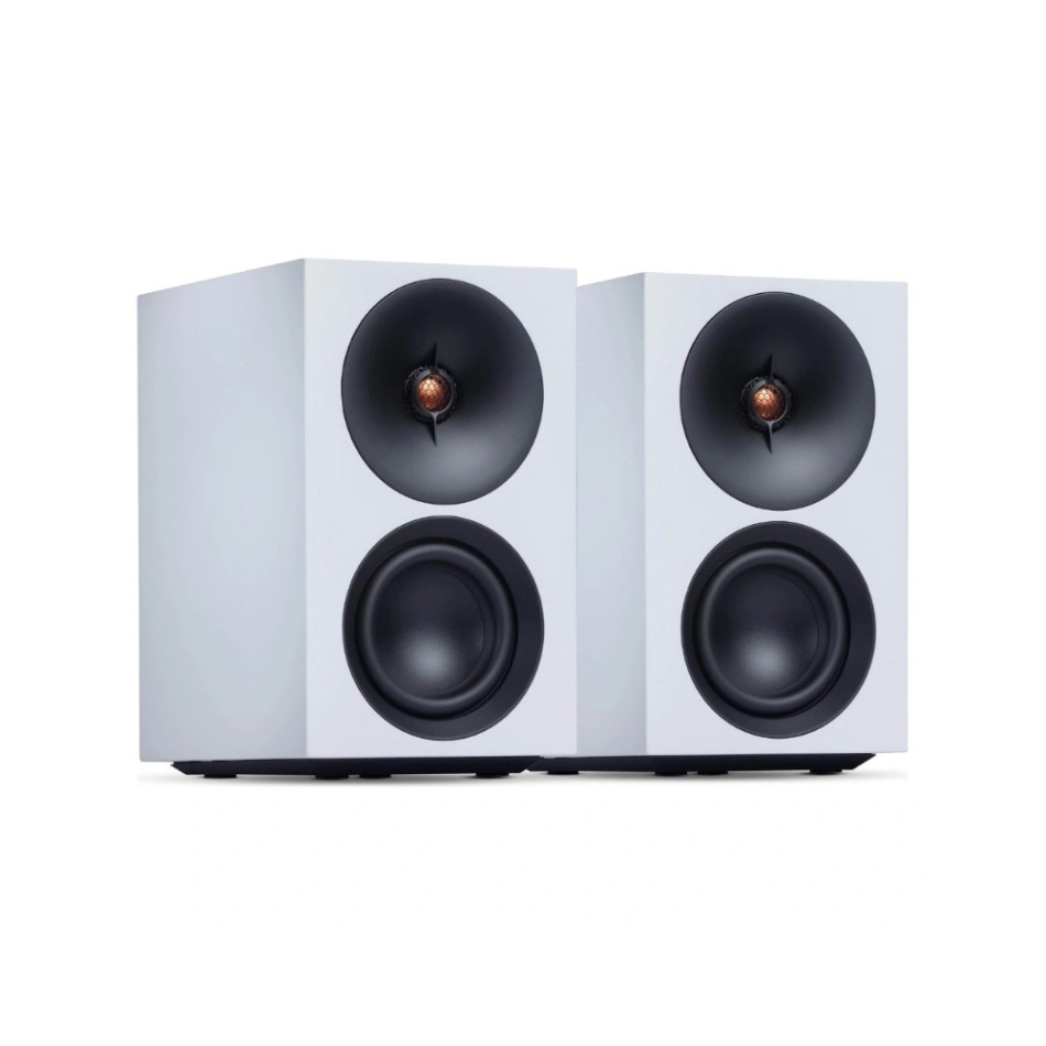 Cambridge Audio L/R S aktiva stereohögtalare med Bluetooth & DAC, vitt par