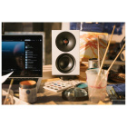 Cambridge Audio L/R S aktiva stereohögtalare med Bluetooth & DAC, vitt par Cambridge Audio L/R S aktiva stereohögtalare med Bluetooth & DAC, vitt par
