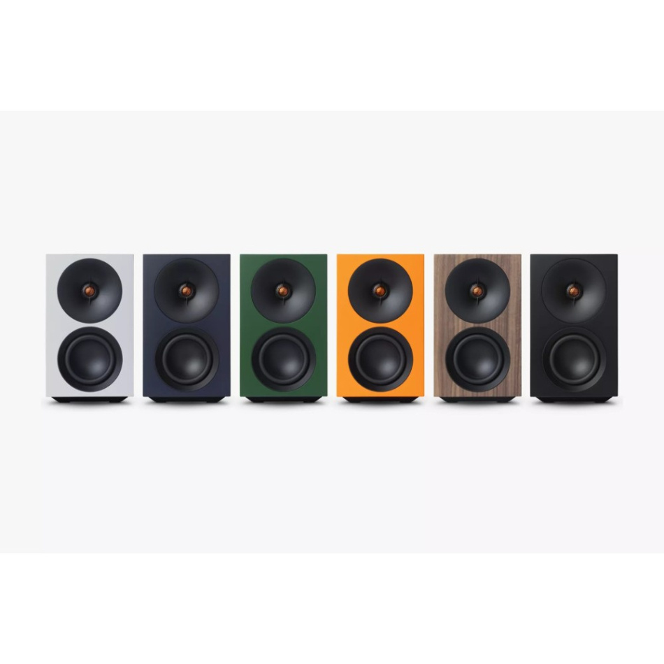 Cambridge Audio L/R S aktiva stereohögtalare med Bluetooth & DAC, valnöt par