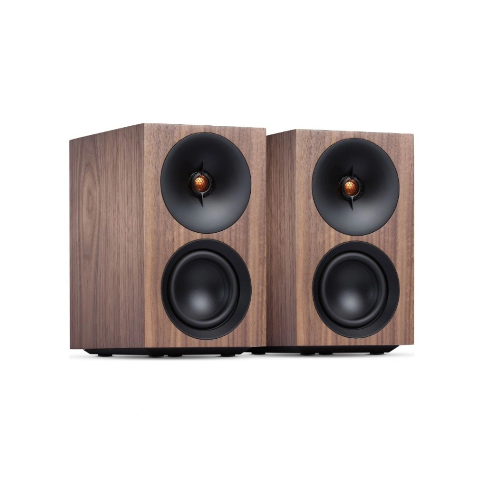 Cambridge Audio L/R S aktiva stereohögtalare med Bluetooth & DAC, valnöt par