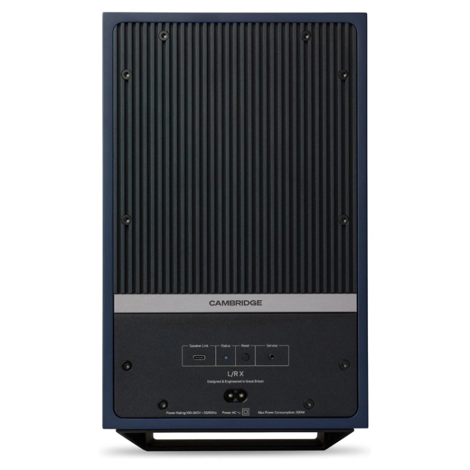 Cambridge Audio L/R X aktiva stereohögtalare med nätverk & HDMI eARC, blått par