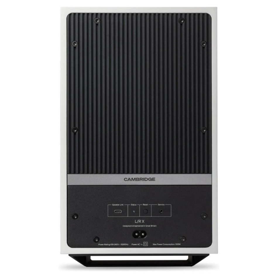 Cambridge Audio L/R X aktiva stereohögtalare med nätverk & HDMI eARC, vitt par