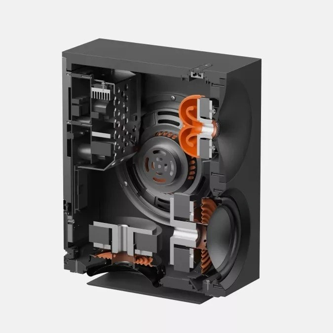 Cambridge Audio L/R M aktiva stereohögtalare med nätverk & HDMI eARC, svart par