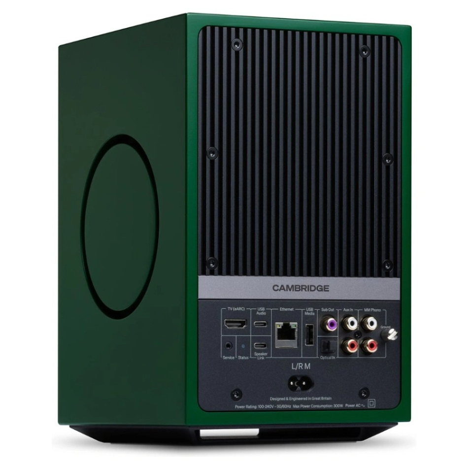 Cambridge Audio L/R M aktiva stereohögtalare med nätverk & HDMI eARC, grönt par