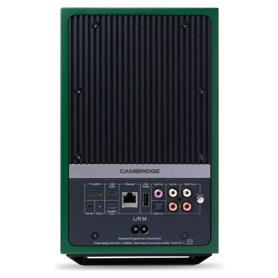 Cambridge Audio L/R M aktiva stereohögtalare med nätverk & HDMI eARC, grönt par