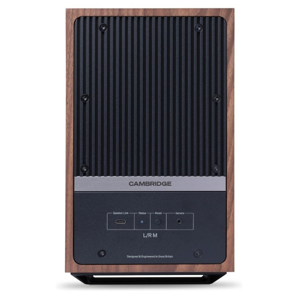 Cambridge Audio L/R M aktiva stereohögtalare med nätverk & HDMI eARC, valnöt par