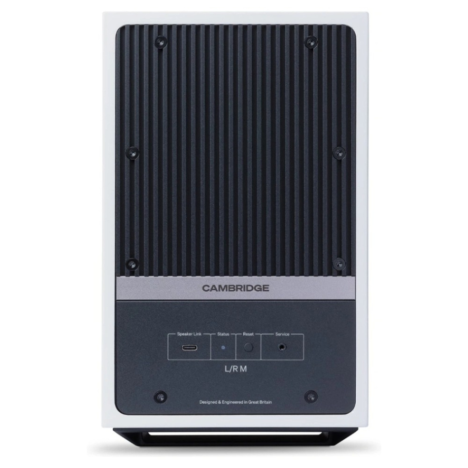 Cambridge Audio L/R M aktiva stereohögtalare med nätverk & HDMI eARC, vitt par