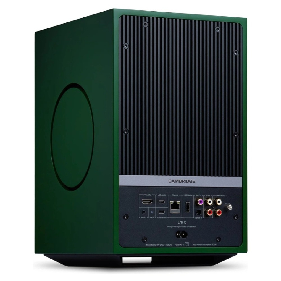 Cambridge Audio L/R X aktiva stereohögtalare med nätverk & HDMI eARC, grönt par