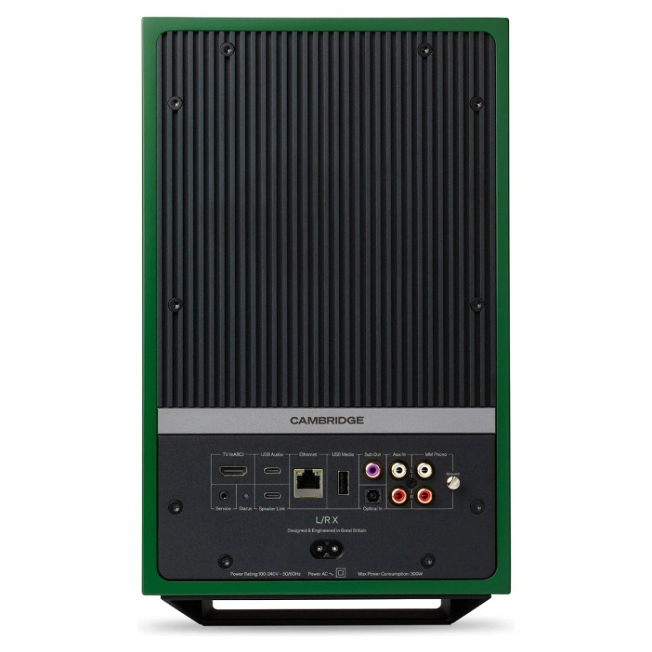 Cambridge Audio L/R X aktiva stereohögtalare med nätverk & HDMI eARC, grönt par