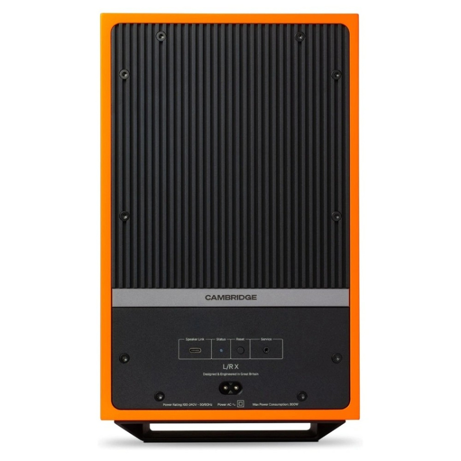 Cambridge Audio L/R X aktiva stereohögtalare med nätverk & HDMI eARC, orange par