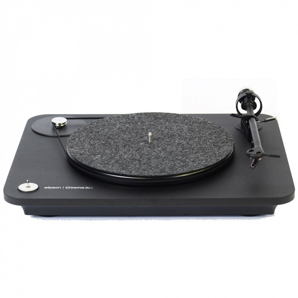 Elipson Chroma 200 vinylspelare med Ortofon OM10-pickup, svart Returexemplar